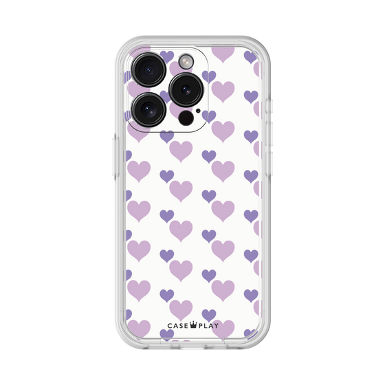 Premium Panel［ Stripe Hearts - Purple ］
