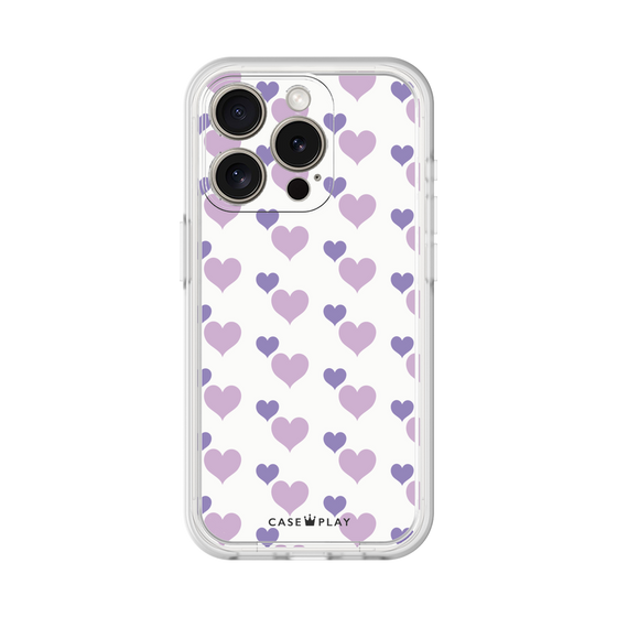 Premium Panel［ Stripe Hearts - Purple ］