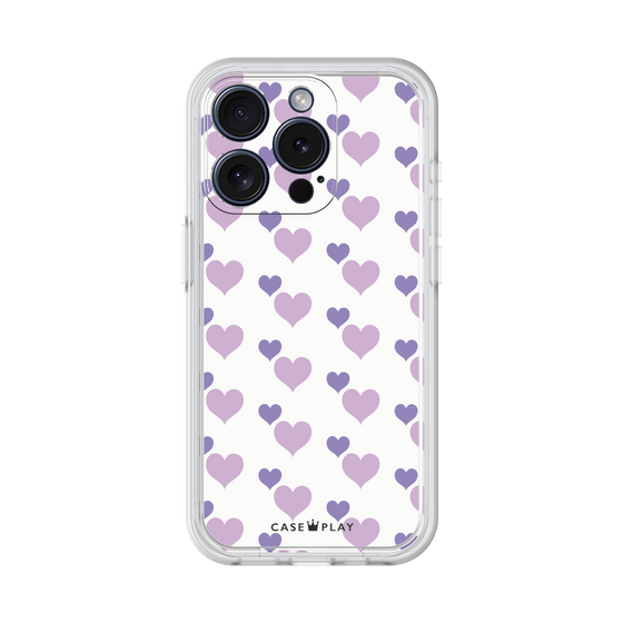 Premium Panel［ Stripe Hearts - Purple ］