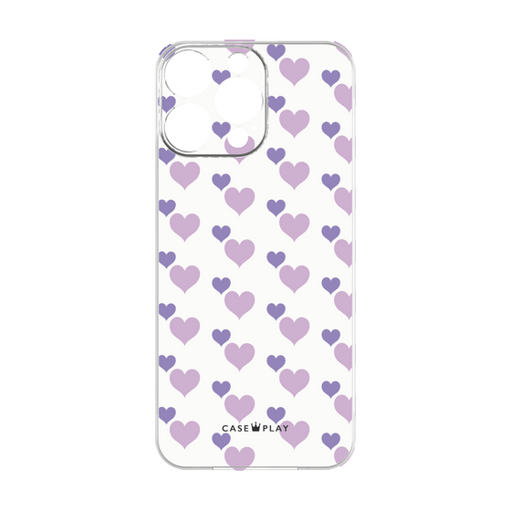 Premium Panel［ Stripe Hearts - Purple ］