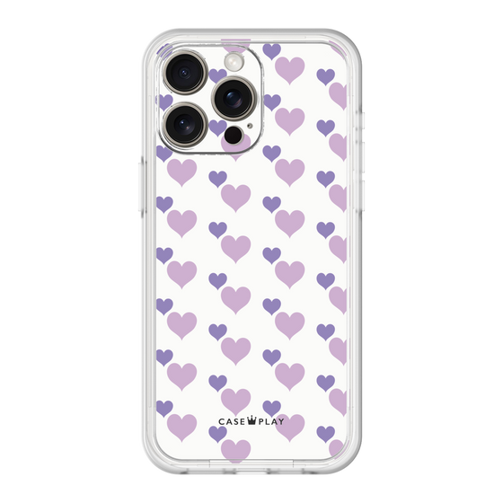 Premium Panel［ Stripe Hearts - Purple ］