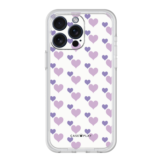 Premium Panel［ Stripe Hearts - Purple ］