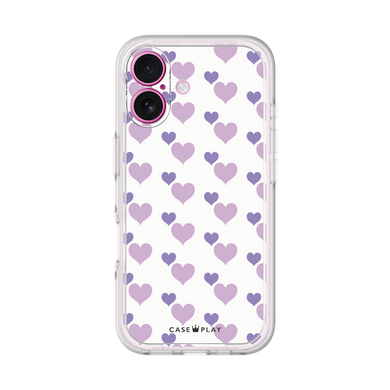 Premium Panel［ Stripe Hearts - Purple ］