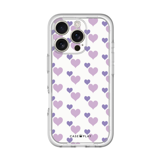 Premium Panel［ Stripe Hearts - Purple ］