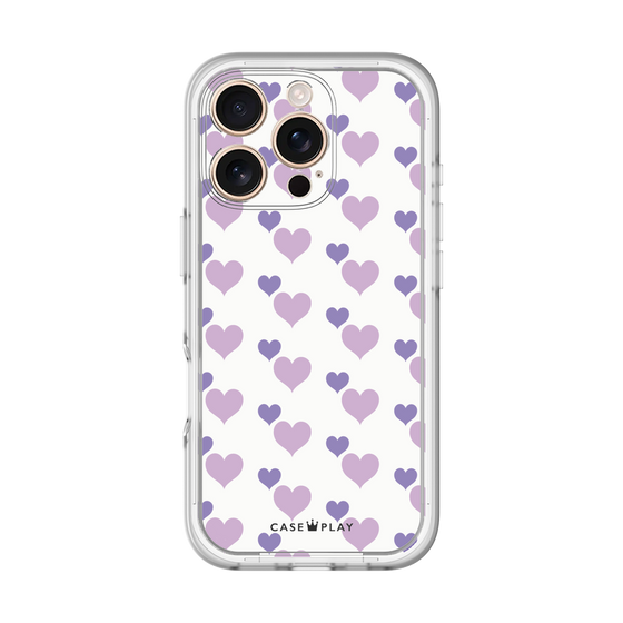 Premium Panel［ Stripe Hearts - Purple ］