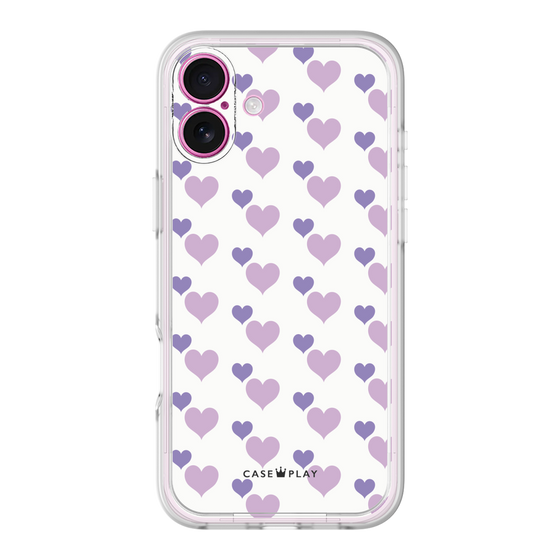 Premium Panel［ Stripe Hearts - Purple ］