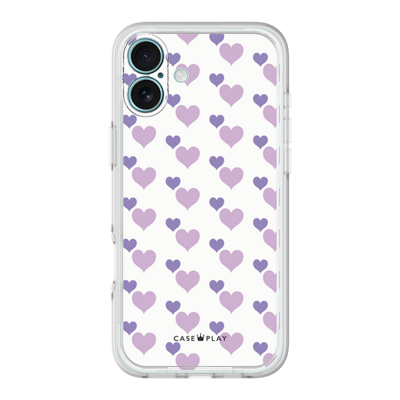 Premium Panel［ Stripe Hearts - Purple ］