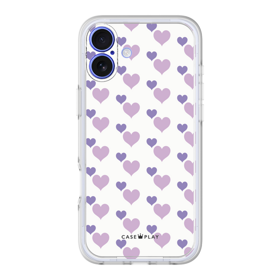 Premium Panel［ Stripe Hearts - Purple ］