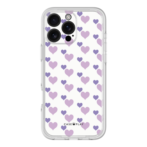 Premium Panel［ Stripe Hearts - Purple ］