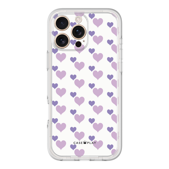 Premium Panel［ Stripe Hearts - Purple ］