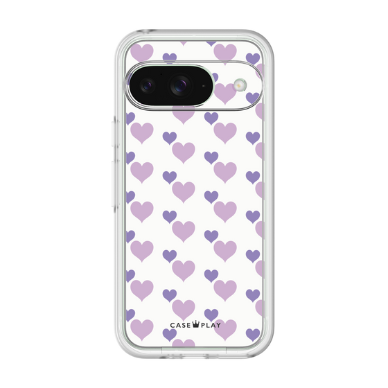 Premium Panel［ Stripe Hearts - Purple ］