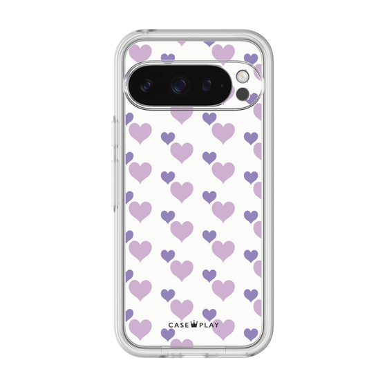 Premium Panel［ Stripe Hearts - Purple ］