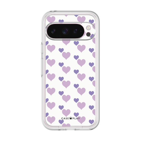 Premium Panel［ Stripe Hearts - Purple ］