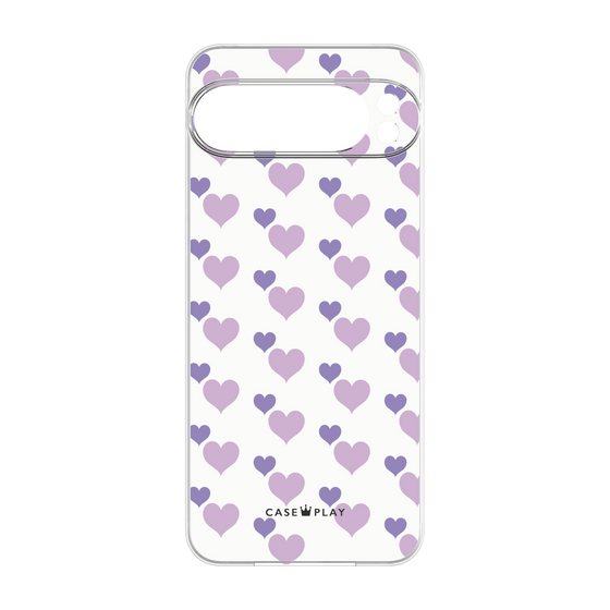 Premium Panel［ Stripe Hearts - Purple ］