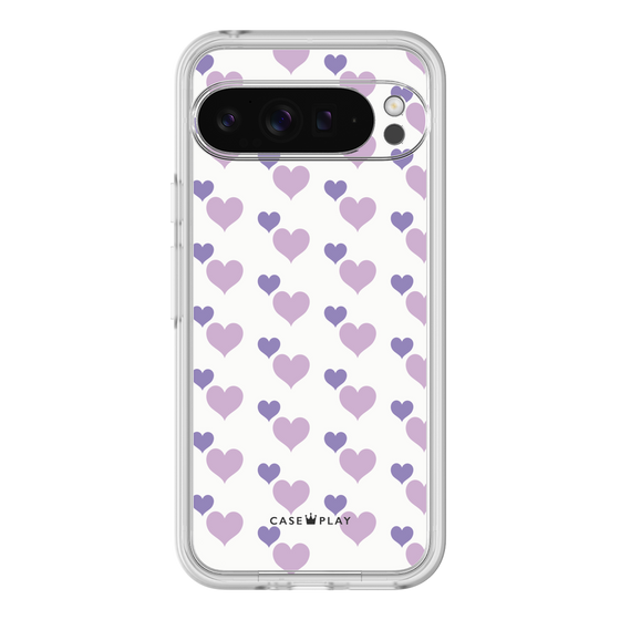 Premium Panel［ Stripe Hearts - Purple ］