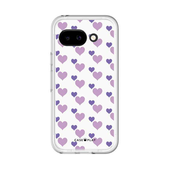 Premium Panel［ Stripe Hearts - Purple ］