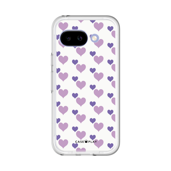 Premium Panel［ Stripe Hearts - Purple ］
