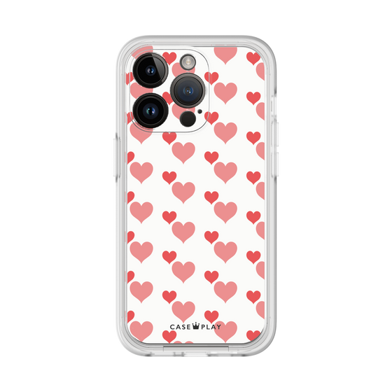 Premium Panel［ Stripe Hearts - Red ］