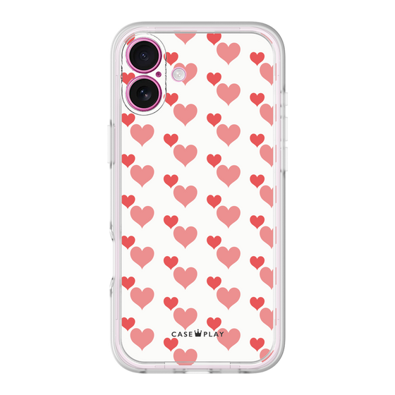 Premium Panel［ Stripe Hearts - Red ］