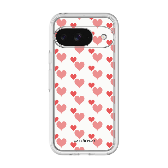 Premium Panel［ Stripe Hearts - Red ］
