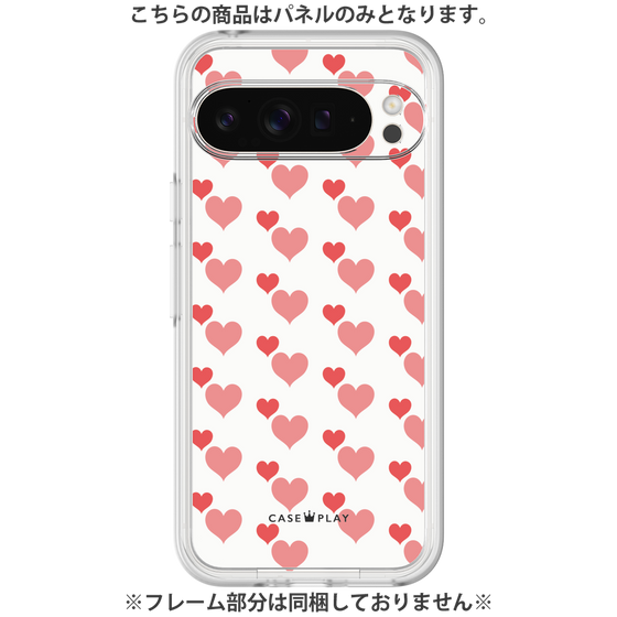 Premium Panel［ Stripe Hearts - Red ］