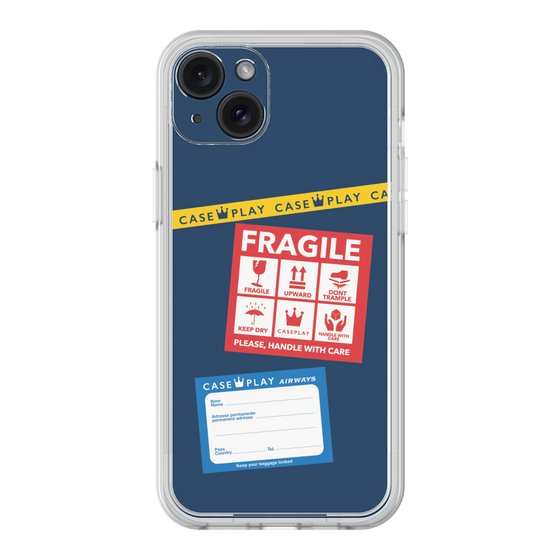 Premium Panel［ FRAGILE Stickers - Navy ］