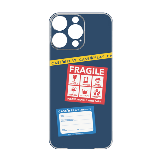 Premium Panel［ FRAGILE Stickers - Navy ］