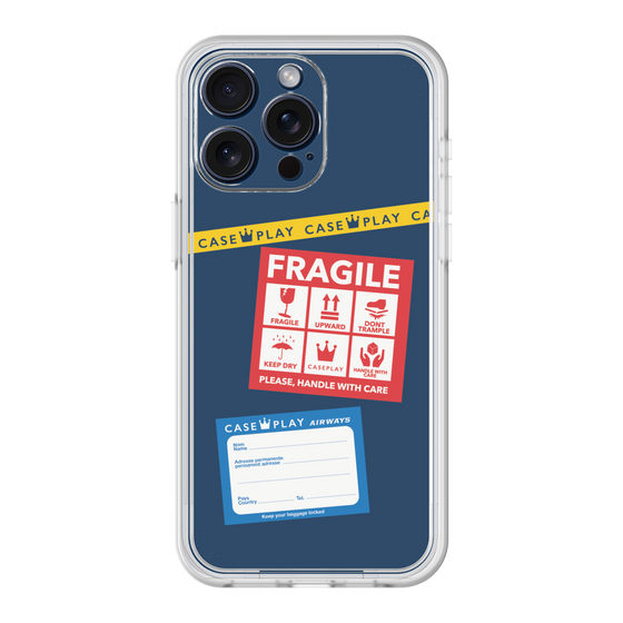 Premium Panel［ FRAGILE Stickers - Navy ］