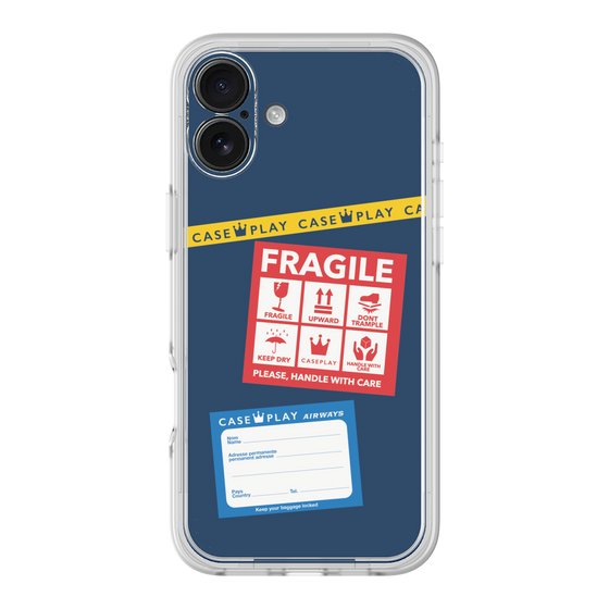 Premium Panel［ FRAGILE Stickers - Navy ］