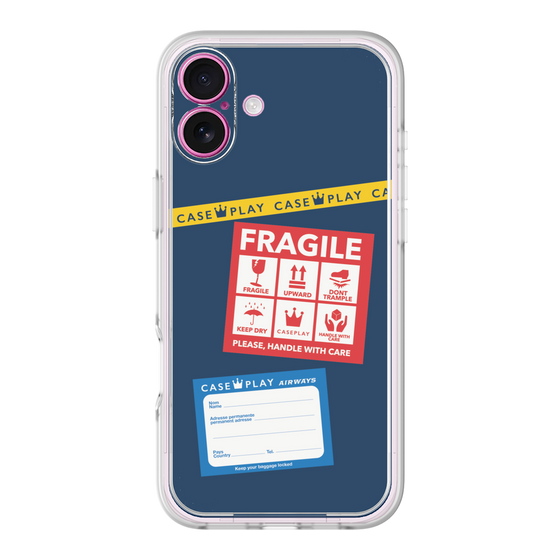Premium Panel［ FRAGILE Stickers - Navy ］