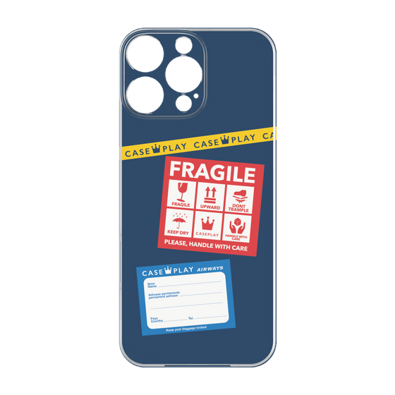 Premium Panel［ FRAGILE Stickers - Navy ］