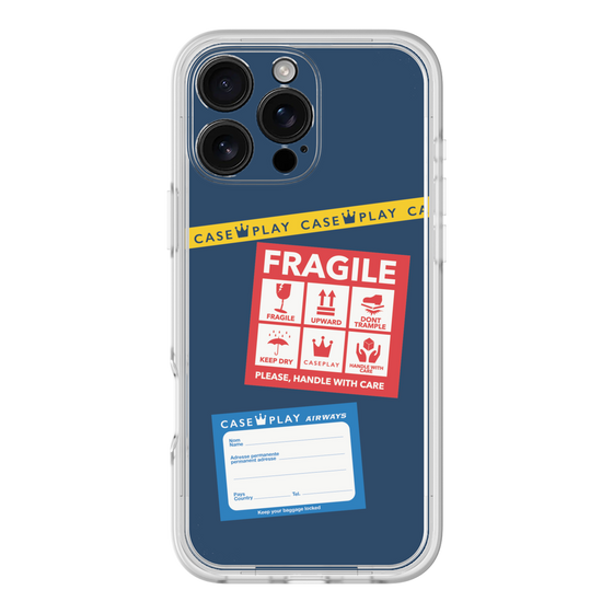 Premium Panel［ FRAGILE Stickers - Navy ］