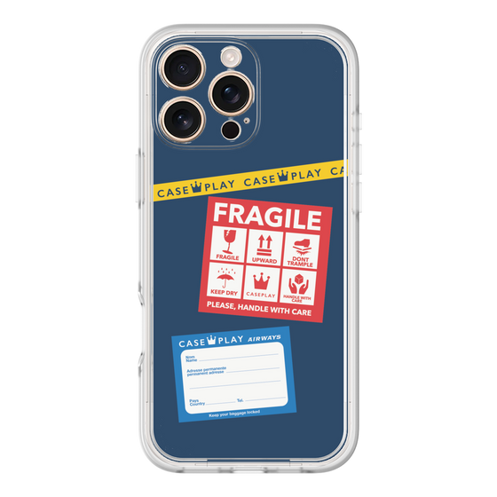 Premium Panel［ FRAGILE Stickers - Navy ］