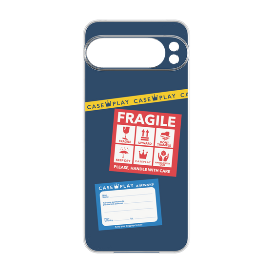 Premium Panel［ FRAGILE Stickers - Navy ］
