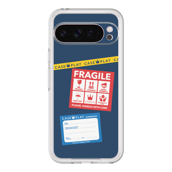 Premium Panel［ FRAGILE Stickers - Navy ］