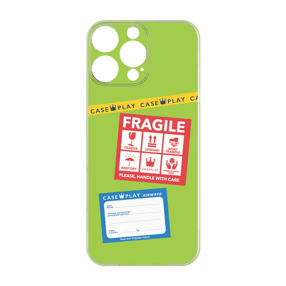 Premium Panel［ FRAGILE Stickers - Green ］