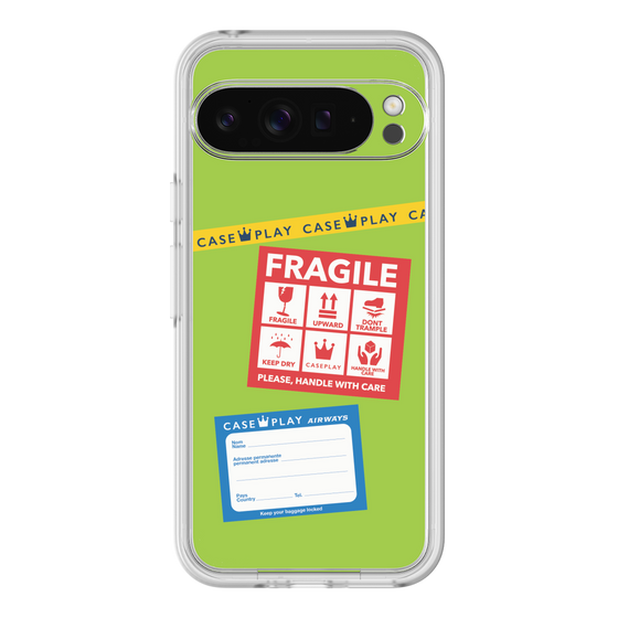Premium Panel［ FRAGILE Stickers - Green ］