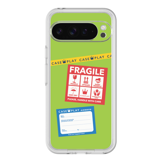 Premium Panel［ FRAGILE Stickers - Green ］
