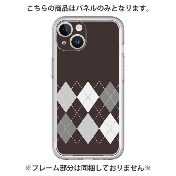 Premium Panel［ Nordic Argyle - Black ］