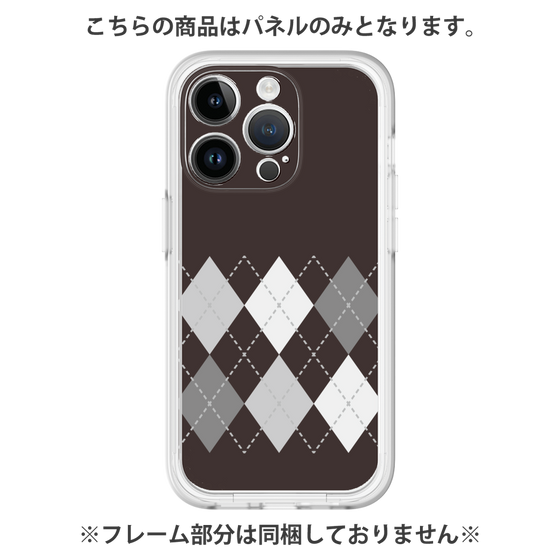 Premium Panel［ Nordic Argyle - Black ］