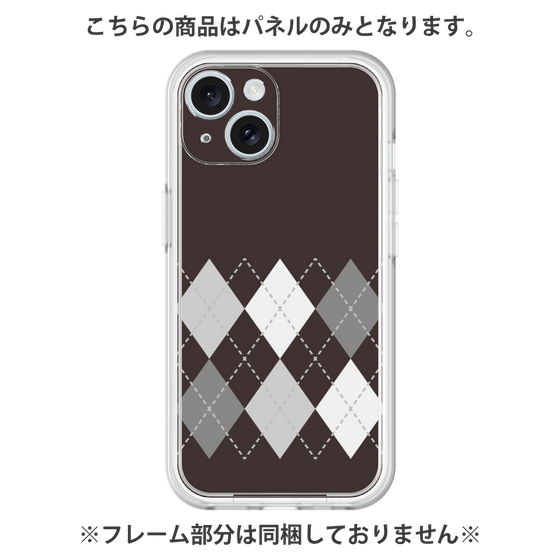 Premium Panel［ Nordic Argyle - Black ］
