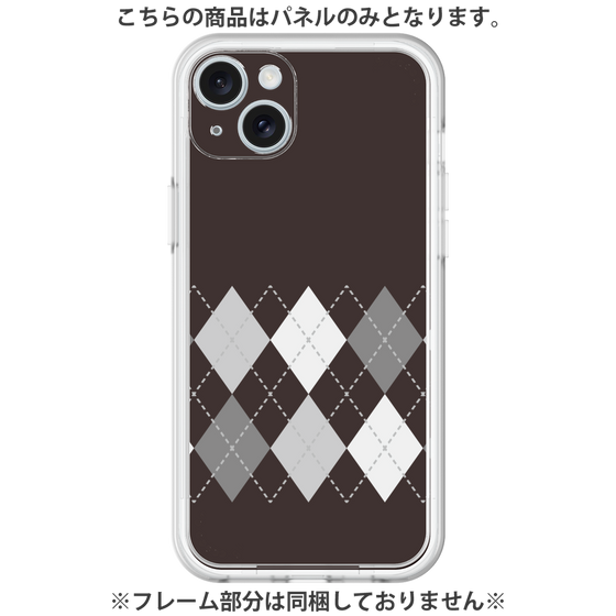 Premium Panel［ Nordic Argyle - Black ］