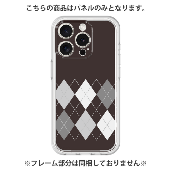 Premium Panel［ Nordic Argyle - Black ］