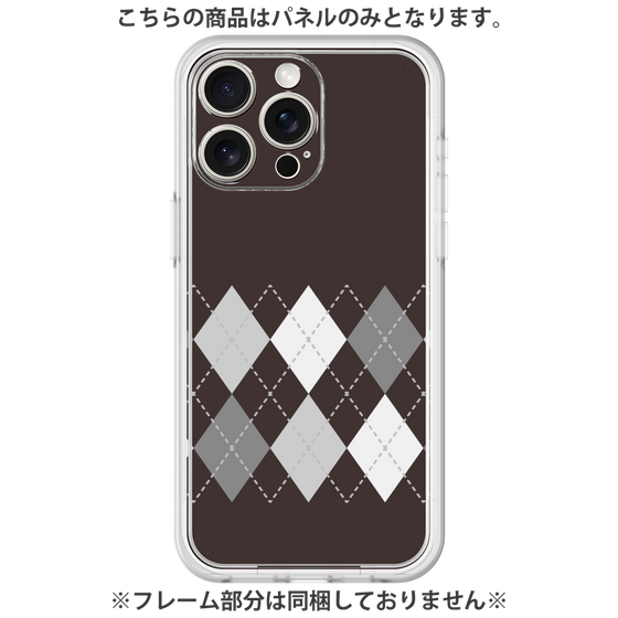 Premium Panel［ Nordic Argyle - Black ］