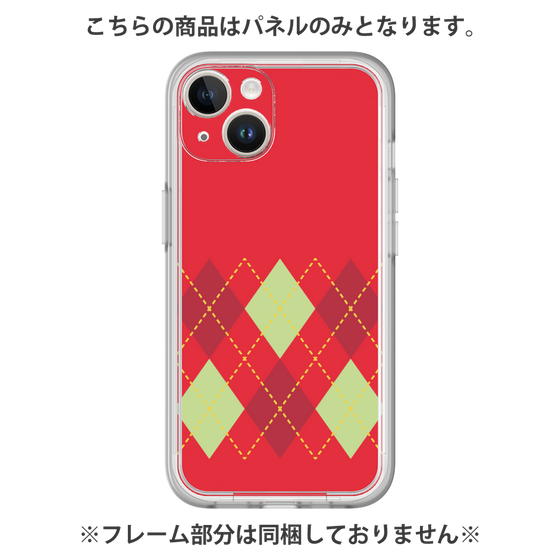 Premium Panel［ Nordic Argyle - Red ］