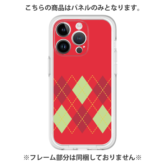 Premium Panel［ Nordic Argyle - Red ］