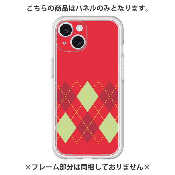Premium Panel［ Nordic Argyle - Red ］