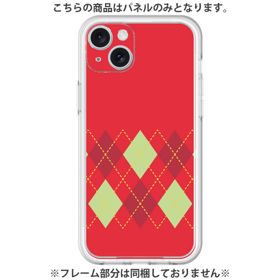 Premium Panel［ Nordic Argyle - Red ］