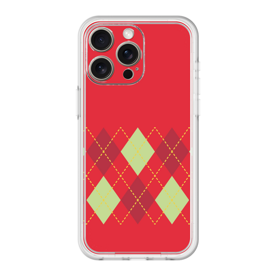 Premium Panel［ Nordic Argyle - Red ］
