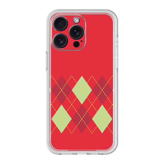 Premium Panel［ Nordic Argyle - Red ］